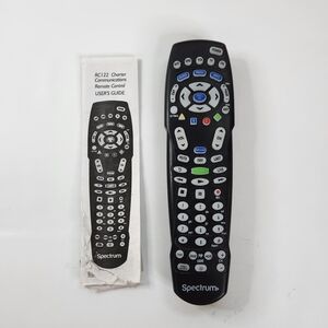 Spectrum Remote Control Charter Communications RC122 Cable TV 

Includes user gu